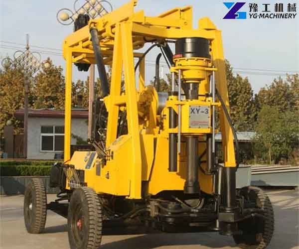 Wheeled Water Well Drilling Rig | Borehole Drilling machine