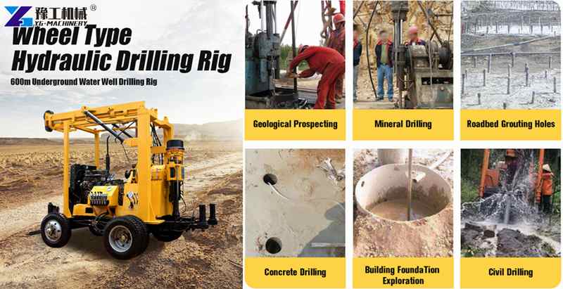crawler core drilling rig
