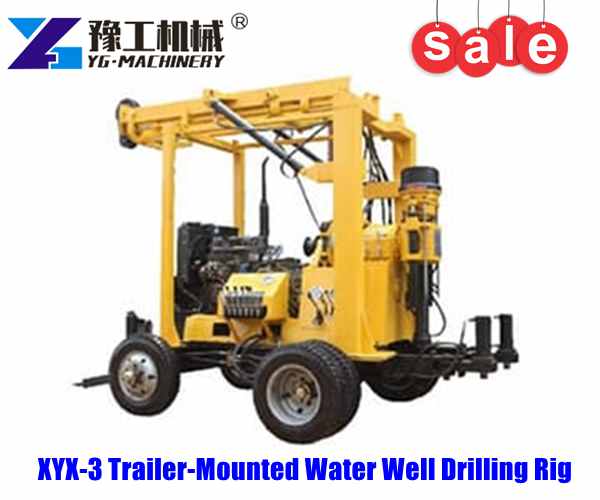 Xyx-3 Wheeled Hydraulic Core Drilling Rig Water Well Drilling Rig