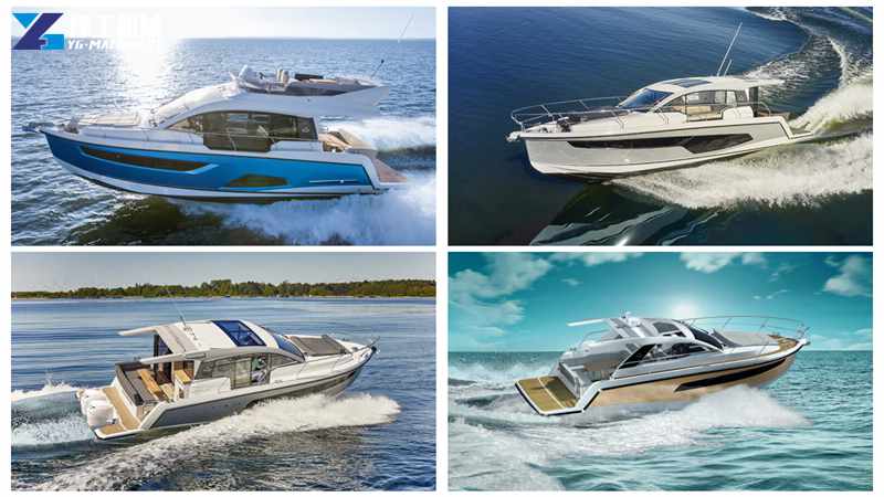various types of yachts: Fishing boats, racing boats, houseboats, expedition boats, luxury yachts