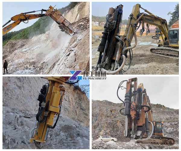 rock splitting breaking excavating