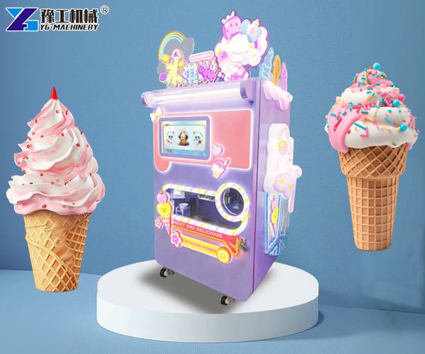 Automatic Soft Serve Ice Cream Vending Machine