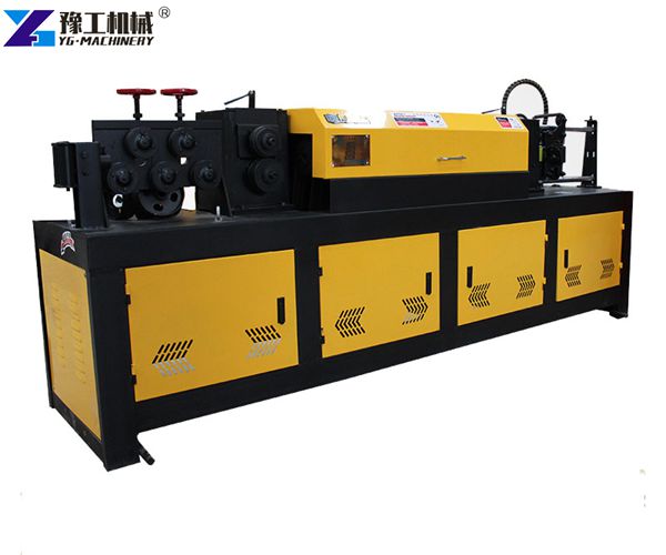 Rebar straightening and cutting machine 