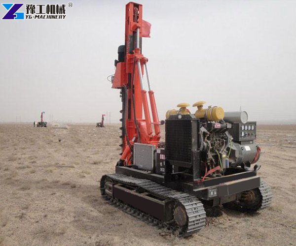 solar piling machine