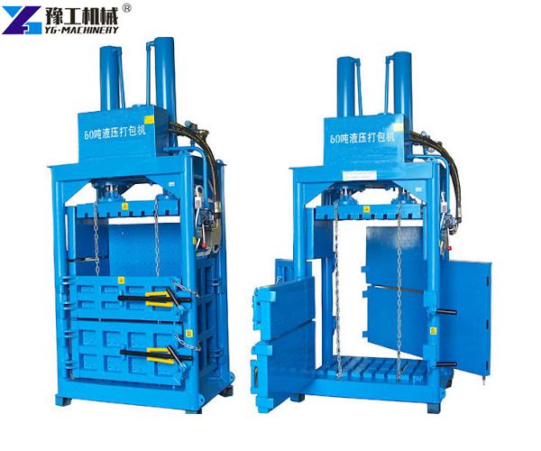 hydraulic scrap baling press