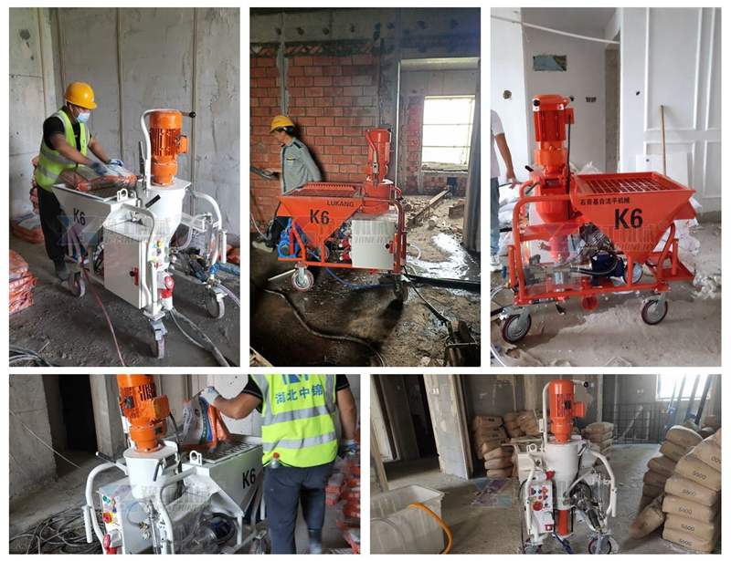 gypsum spray plastering machine