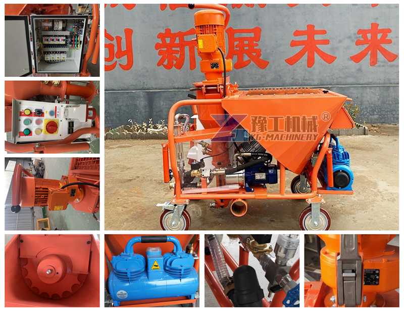 gypsum plaster spray machine