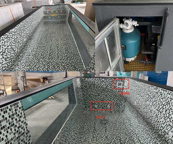 above ground pool container composition
