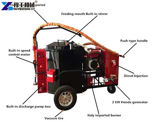 crack sealing machine s structure