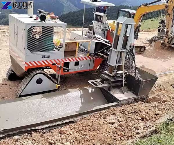 curb and gutter machine application