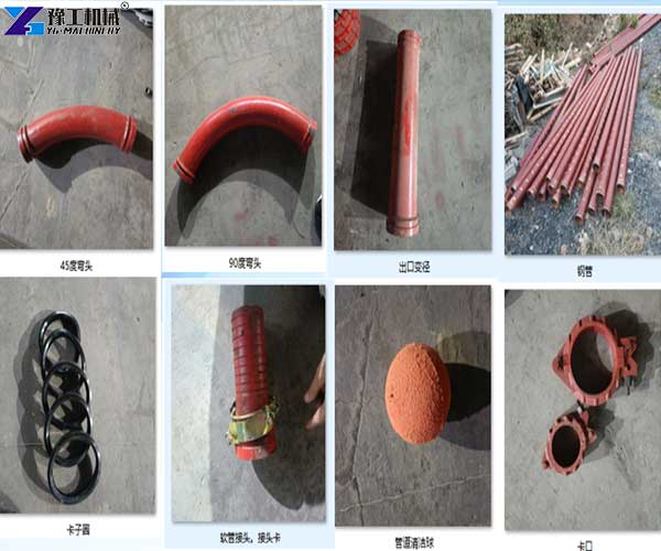 hydraulic concrete pump main components