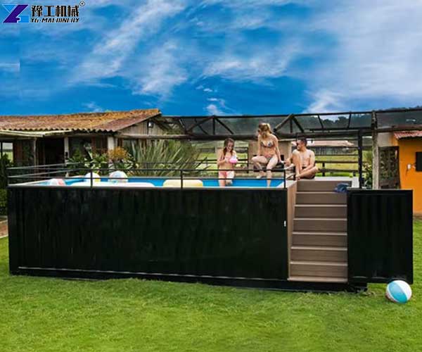 practical above ground pool container