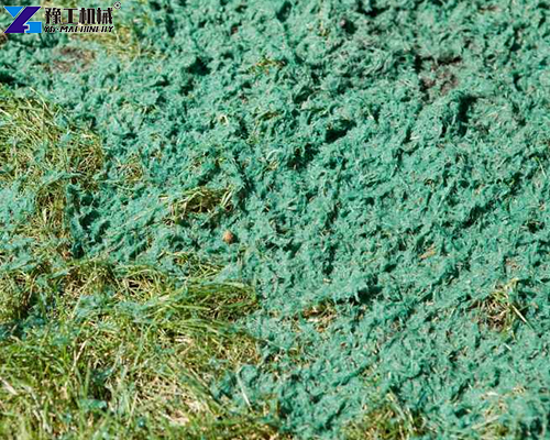 materials sprayed by hydroseeder