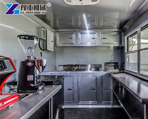 Spacious Interior Design of Mobile Coffee Trailer