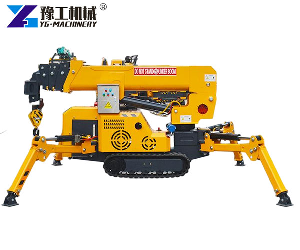 2 Ton Mini Crawler Crane lifting steel beams