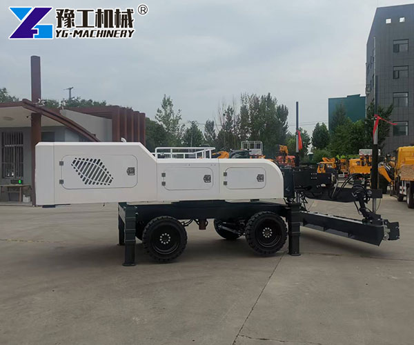 Automatic floor leveling machine used for industrial slab