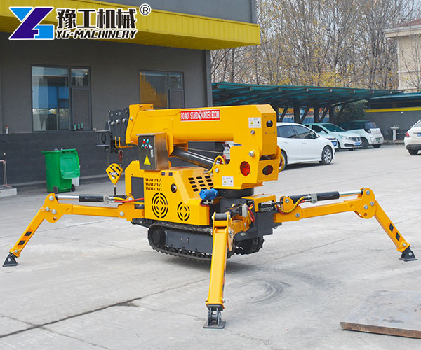 Compact lifting equipment for narrow construction sites