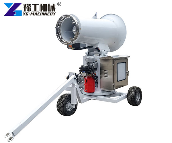 Portable fog cannon dust control equipment