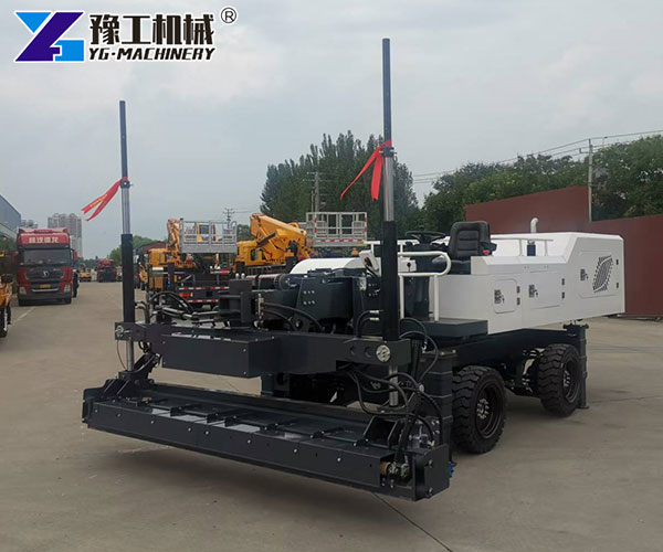 Precision concrete floor leveling machine with PLC control