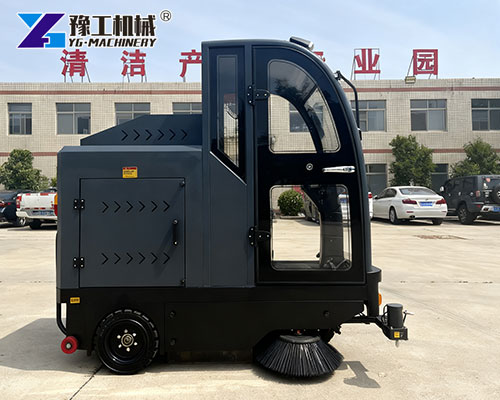 Large warehouse cleaned by the floor machine