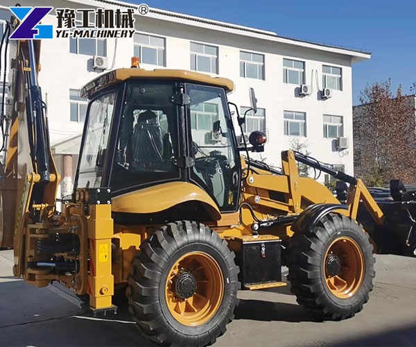 Multifunction loader excavator with digging arm