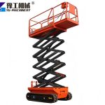Aerial platform lift used in factory
