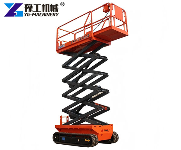 Aerial platform lift used in factory