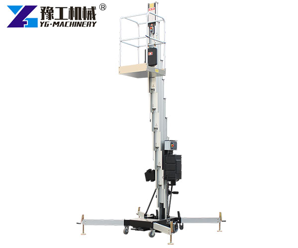 Electric vertical mast lift charging