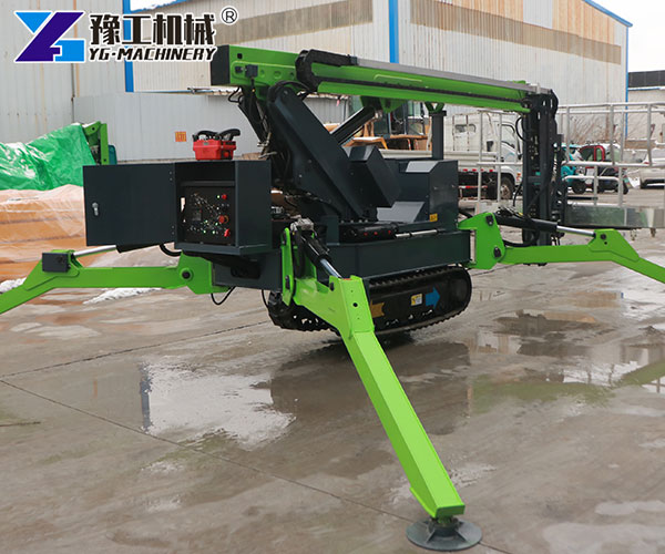 Mobile aerial work platform in mall