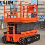 Electric scissor lift for indoor maintenance