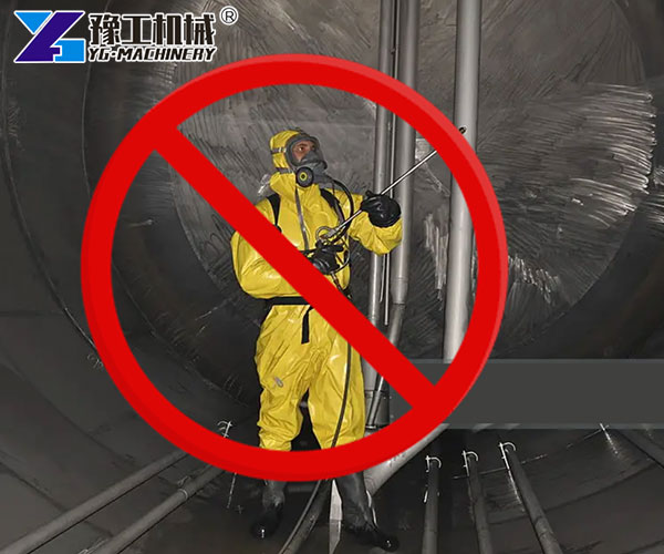 No-entry tank cleaning equipment operation