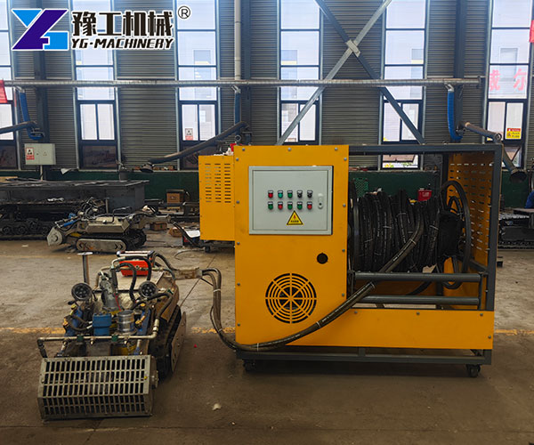 oil tank cleaning robot in a refinery