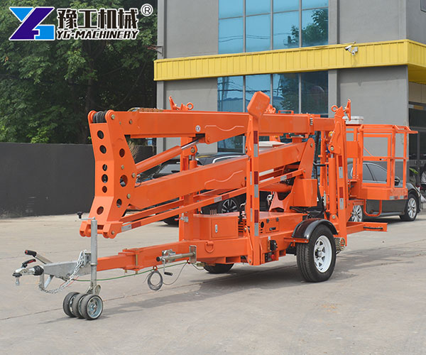 towable articulating boom lift easy transport