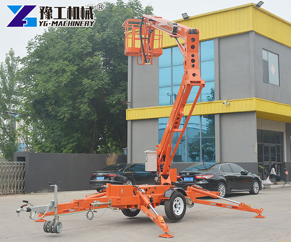 towable articulating boom lift working height