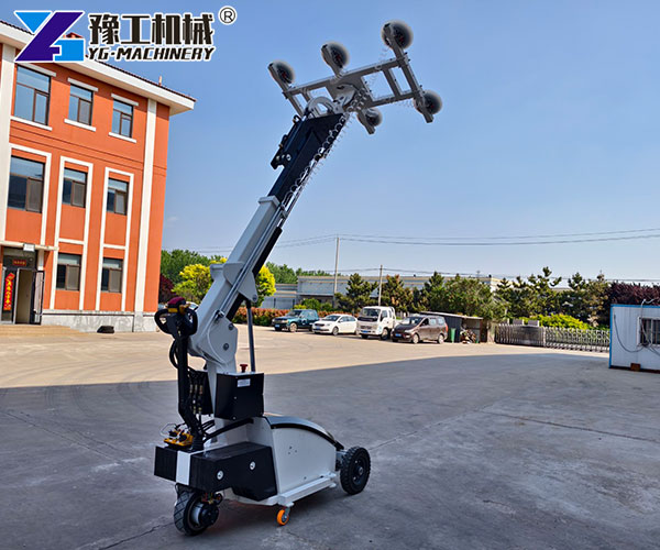 Electric glazing robot for large glass panels