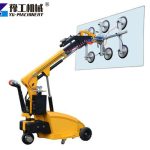 glass lifting robot on job site