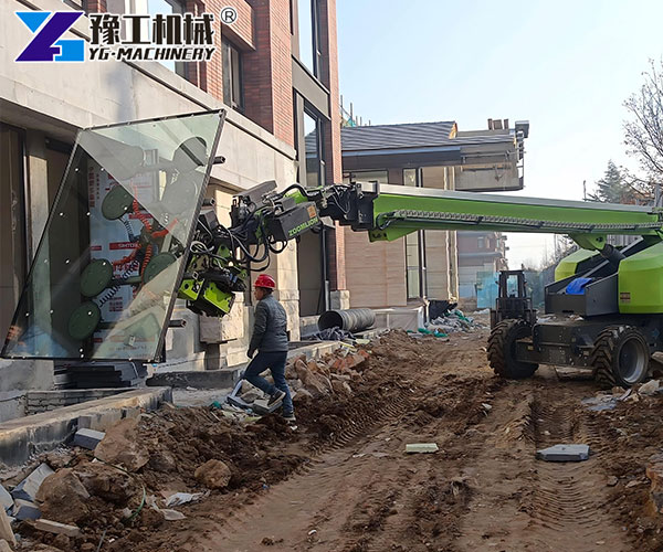 heavy glass panel lifting robot