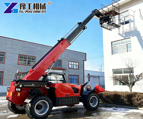 telescoping forklift high reach operation