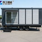 mobile container house on wheels housing